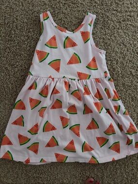 Cat & Jack Pink Watermelon Slice Print Summer Dress